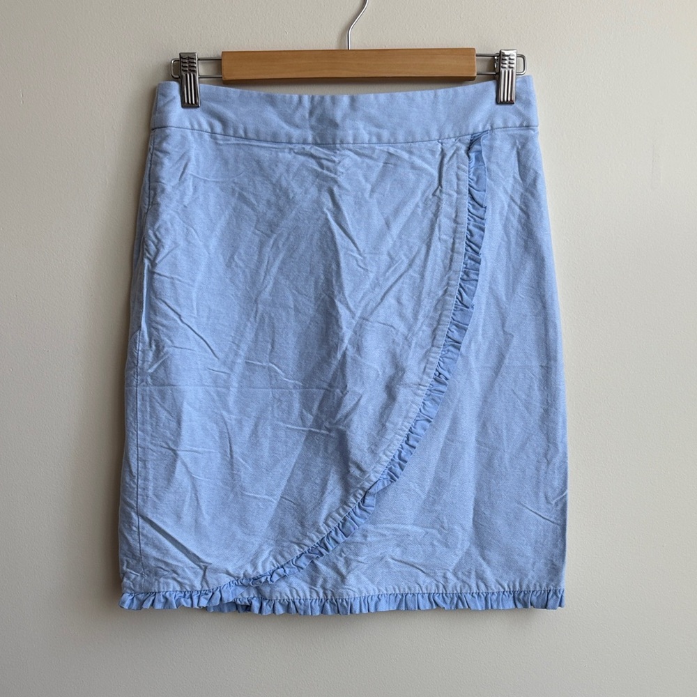 J Crew Baby Blue Pencil Skirt